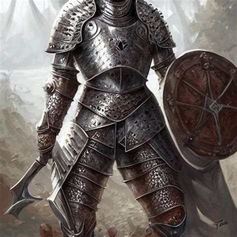 A Knight In Chainmail Detailed Realistic Digital Stable Diffusion