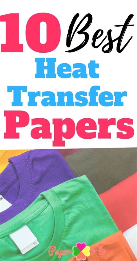 10 Best Heat Transfer Papers