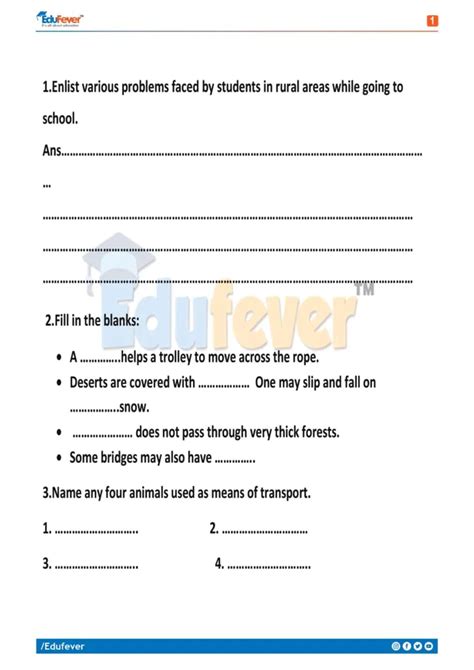 [updated] Cbse Class 4 Evs Worksheets 2024 25 Session In Pdf