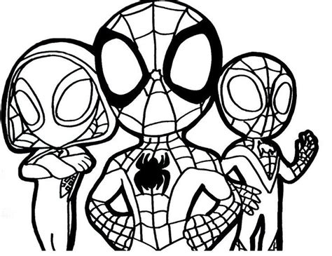 Coloriage Marvel Spider Man Amazing Friends Coloring Spider Spidey Gwen