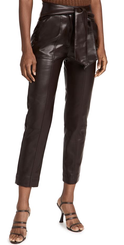 Jonathan Simkhai Jonathan Simkhai Tessa Tie Waist Pants Chocolate