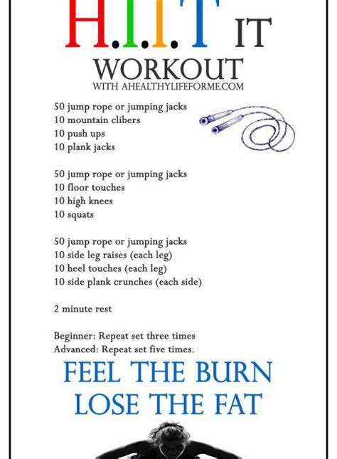 HIIT Workout Week 1 | Hiit workout, Hiit benefits, Hiit