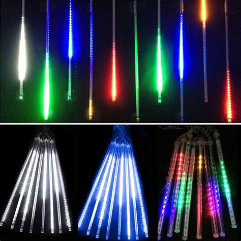 30CM 8Pcs LED Meteor Shower Light Outdoor Waterproof Meteor Etsy