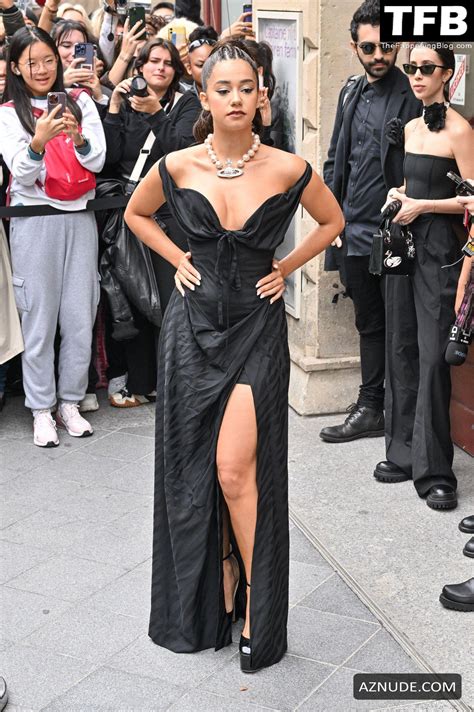 Lena Situations Sexy Seen Flaunting Her Hot Tits And Legs At The Vivienne Westwood Show In Paris