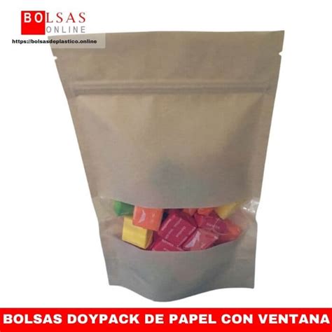 Bolsas Doypack De Papel Kraft Con Ventana En ️ Bolsas Online