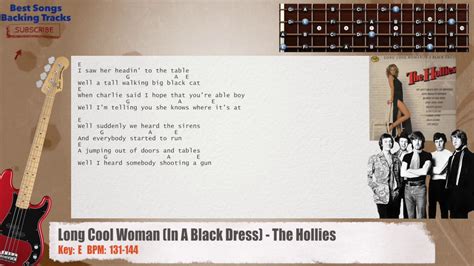 🎻 Long Cool Woman In A Black Dress The Hollies Bass Backing Track