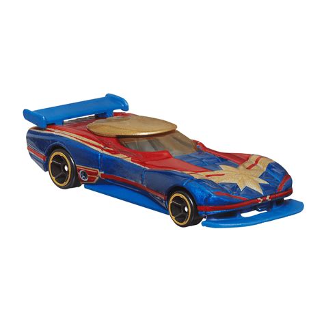 Hot Wheels Disney 100 Captain Marvel Character Car 1 64 Scale Marvel Collectible Toy Car