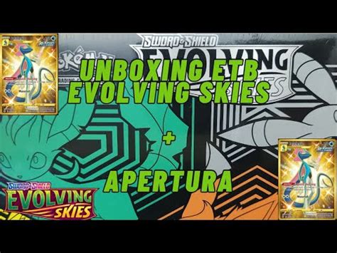 Unboxing Elite Trainer Box Apertura Etb Evolving Skies En Ingles