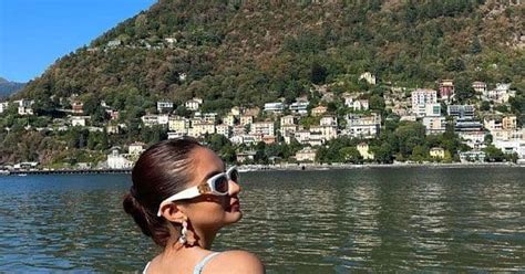 Anushka Sen Sets Temperature Soaring In Lake Como As She Dons A Sexy Blue Bikini View Pics