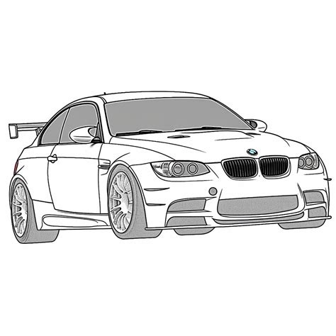 Coloriage De Voiture Bmw