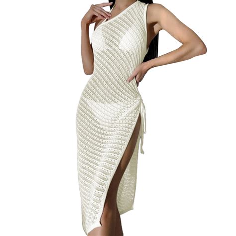 Womens Swimsuit Cover Ups Sexy Crochet Bathing Suit Cover Ups Summer Pool Swim Bikini Beach