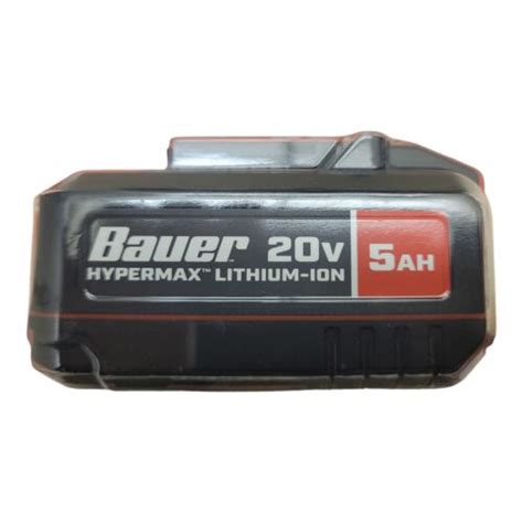 BAUER 20V 5 Ah High Capacity Lithium Ion Battery 193175459152 EBay