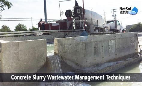 How can manage concrete slurry wastewater