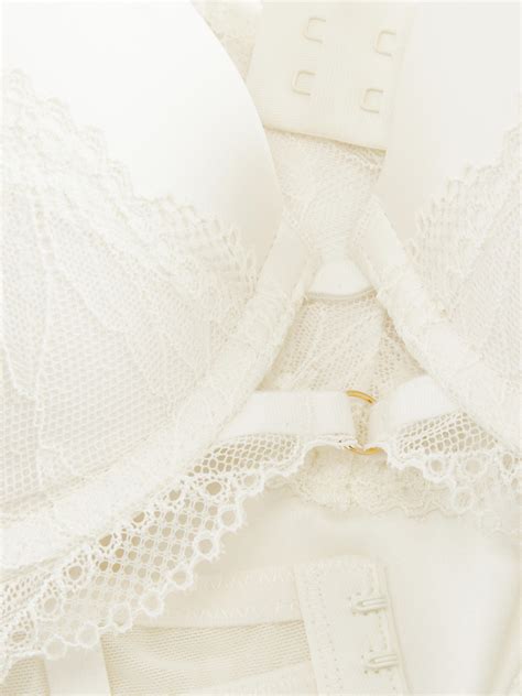 Ensemble De Lingerie Push Up En Satin Et Dentelle Ivoire Femme Primark