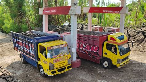 MOBIL TRUK OLENG MUATAN BERAT CANTER FUSO ISUZU ELF NMR MINIATUR