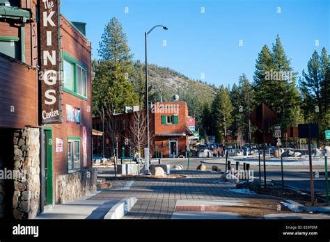 USA California CA Lake Tahoe Kings Beach winter Stock Photo - Alamy