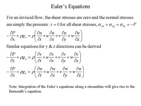 Eulers Equations