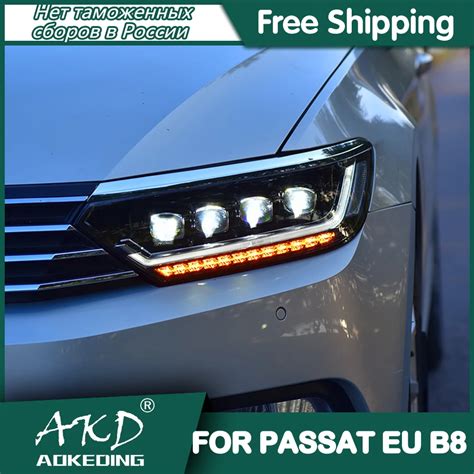 Headlights For Vw Passat B Europe Drl Day Running Light Head