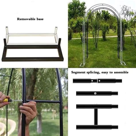 Arche Jardin Arches Rosiers Arcade All E Entr E M Tal Pergola De