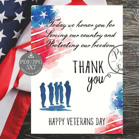 Veterans Day Cards - Etsy