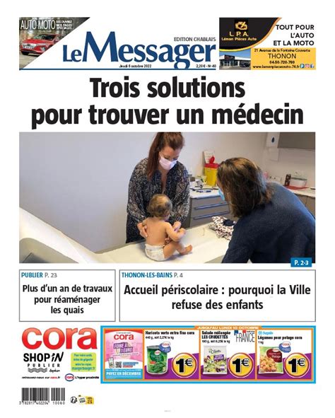 Lisez Le Messager Chablais Du 06 Octobre 2022 Sur EPresse Fr