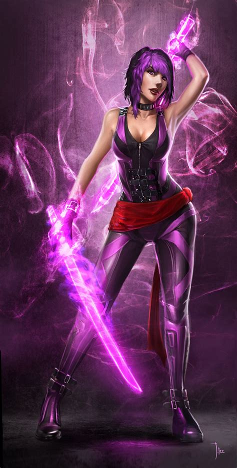 Psylocke By Leejj On Deviantart Psylocke Character Portraits Marvel