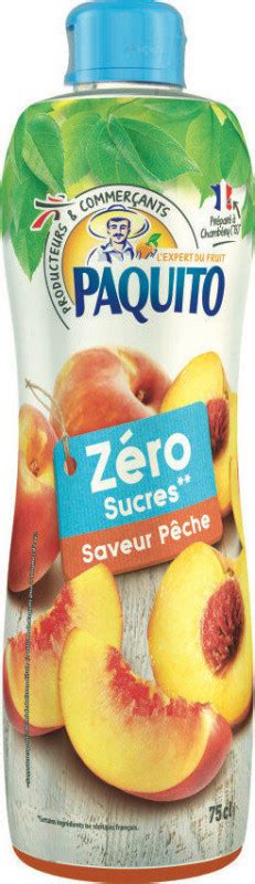 Paquito Sirop De P Che Sans Sucre Ajout Click