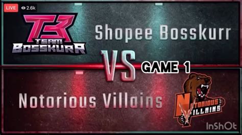 Mobile Legends Shopee Bosskurr Vs Nv Bosskurr Game Mpl My Sg