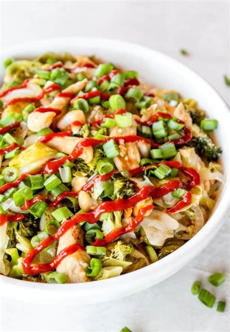 Sheet Pan Chicken Cabbage Stir Fry The Whole Cook