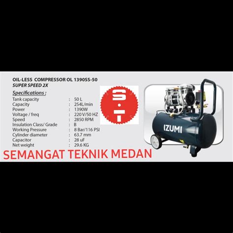 Jual Ol Ss Compressor Kompresor Oilless Super Speed Liter L