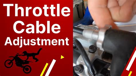 How To Adjust Dirt Bike Throttle Assembly YouTube