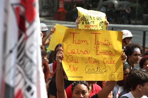 Protesto De Estudantes Na Paulista Pede Revoga O Do Novo Ensino M Dio