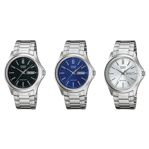 Casio Standard นาฬิกาข้อมือผู้ชาย สายสแตนเลส รุ่น MTP-1239,MTP-1239D ...