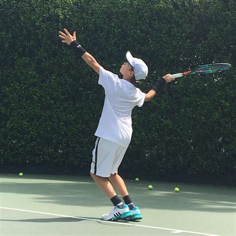 Romeo Beckham reveals impressive tennis skills | HELLO!