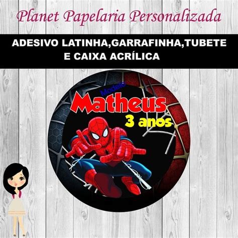 Adesivo Latinha Homem Aranha Elo Produtos Especiais