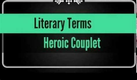 Heroic couplet