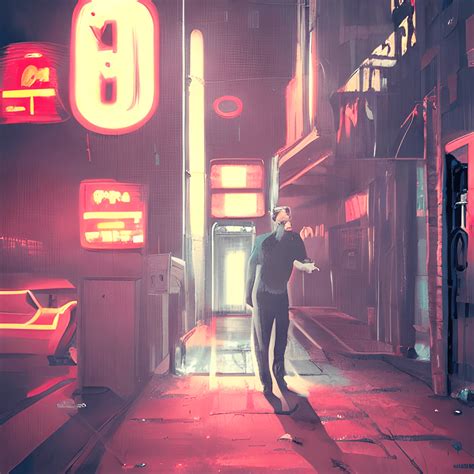 Gangster Male Smoking Cigarette in Dark City Noir · Creative Fabrica