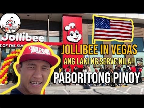 EXPLORING JOLLIBEE IN VEGAS USA Laki Ng Serve Nila YouTube