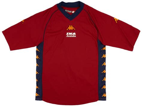 2001 02 Roma Kappa Training Shirt 8 10 XXL