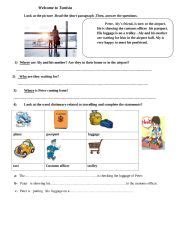 Welcome To Tunisia Esl Worksheet By Ayda Chaouachi