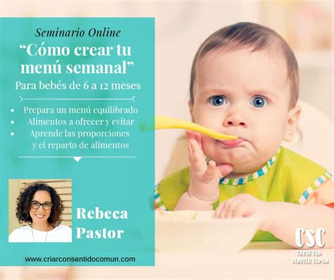 C Mo Crear Tu Men Semanal Para Beb S De A Meses Criar Con