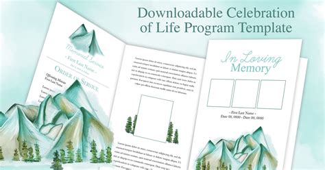 In Loving Memory Funeral Program Template ComResources