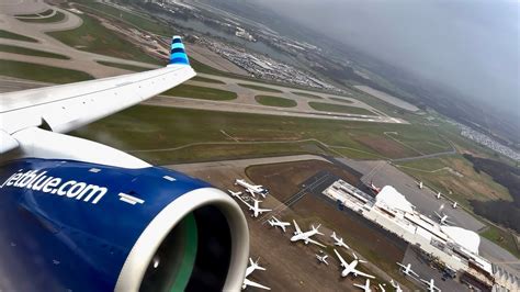 K Turbulent Kansas City Takeoff Jetblue Airways Airbus A