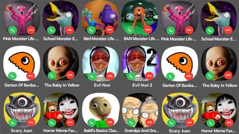 Pink Monster Life Challenge School Monster Escape Evil Nun The Baby