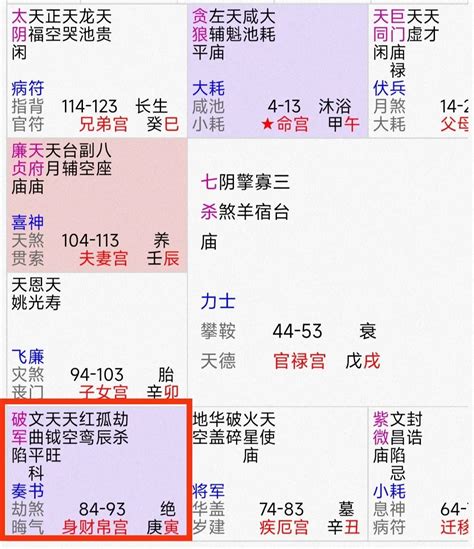 紫微斗数案例紫微星在子的宫位 霄云腾国学