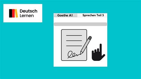 Deutsch Goethe Zertifikat Sprechen Teil Goethe Exam Speaking Part