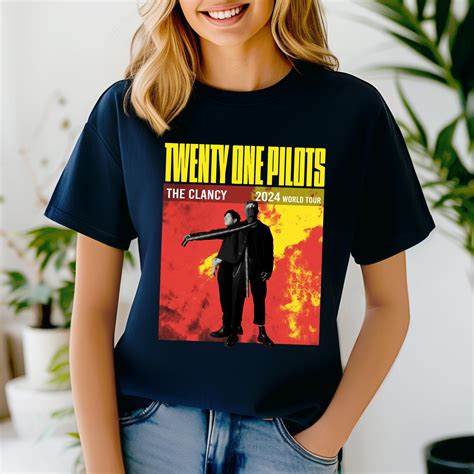 Graphic Tees Shirts 1971 Ustee Unisex Twenty One Pilots The Clancy 2024 World Tour T Shirt