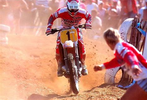 1989 Eric Geboers Motocross Racer Vintage Motocross Honda