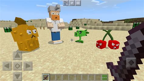 Plants Vs Zombies Mod In Minecraft Pe Youtube