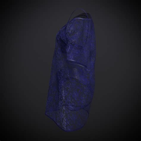 3D Model Female Sexy Swimsuit Outfit Bikini And Sheer Top VR AR Low Poly CGTrader